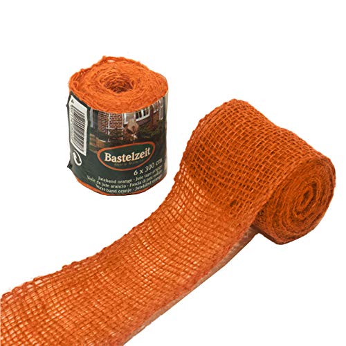 Videx-Deko-Juteband, orange, 6 x 1000cm von Videx