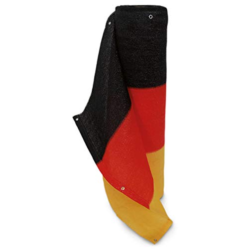 Videx PE-Balkonbespannung schwarz-rot-Gold, Deutschland, 90 x 500cm Videx PE-Balkonbespannung schwarz-rot-Gold, Deutschland, 90 x 500cm von Videx