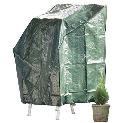 Videx-PE Gartenmöbel Schutzhülle für 4 Stapelstühle, grün, Höhe:110 x Breite:66 x Tiefe:66 cm von Videx