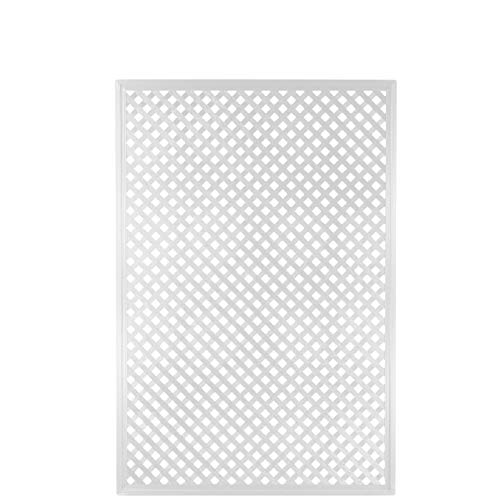 Videx-Sichtschutzwand Kunststoff, Coventry-Diamant, 125 x 185cm, weiß von Videx