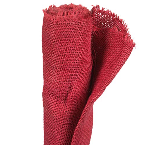 Videx-Winterschutz Jute-Gewebe, Robustes gefärbtes Gewebe, rot, 105 x 300cm von Videx