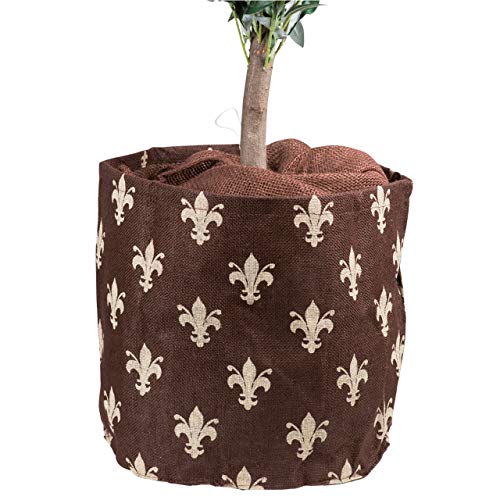Videx-Winterschutz Jute-Übertopf Lilie, braun/beige, H: 45cm, B: 55cm von Videx