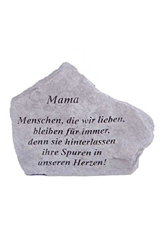 Vidroflor Gedenkstein Mama. aus Steinguss 18 x 14 cm Grabschmuck von Vidroflor