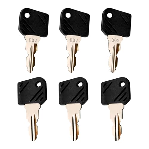 6 Stück 802 Gabelstapler Zündschlüssel Zündstarter Schlüssel Kompatibel mit verschiedenen Elektrostaplern, robustes Material, präziser Sitz, zuverlässige Funktion für Gabelstapler Startsysteme 6 Stück 802 Gabelstapler Zündschlüssel Zündstarter Schlüssel Kompatibel mit verschiedenen Elektrostaplern, robustes Material, präziser Sitz, zuverlässige Funktion für Gabelstapler Startsysteme von Vidsmow