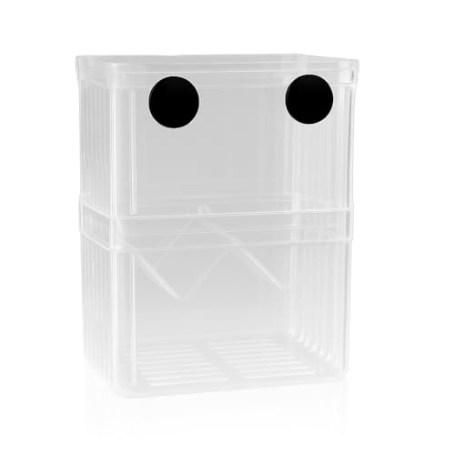 Aquarium Zuchtbox Größe M, 13 x 10 x 7 cm, Aufzuchtbecken für Garnelen, Guppys, Clownfische & kleine Fische, Brutkasten mit Abdeckung & Saugnapf, für trächtige oder Junge Zierfische Aquarium Zuchtbox Größe M, 13 x 10 x 7 cm, Aufzuchtbecken für Garnelen, Guppys, Clownfische & kleine Fische, Brutkasten mit Abdeckung & Saugnapf, für trächtige oder Junge Zierfische von Vidsmow