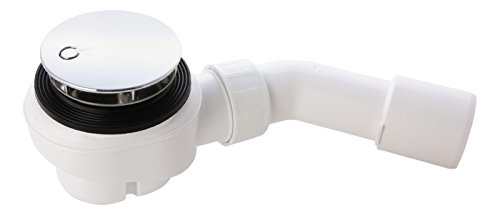 Viega Ablaufgarnitur Domoplex, 126582, für Brausewannen & Duschwannen mit 52 mm Ablaufloch, Geruchverschluss, 40/50 x 75 mm, Chrom, 22135 1 von Viega