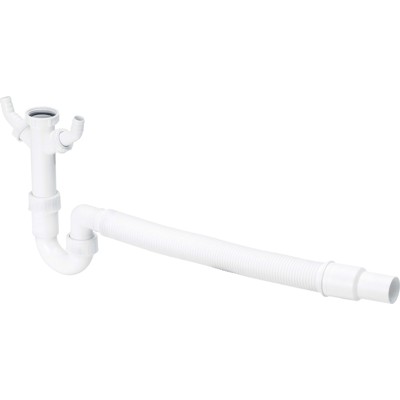 Röhrengeruchsverschluss 7985.17 G 1 1/2xDN 40/50, 500mm, Kunststoff weiß von Viega