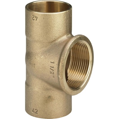 T-Stück 94130G 28mm x Rp 1" x 28mm, Rotguss von Viega
