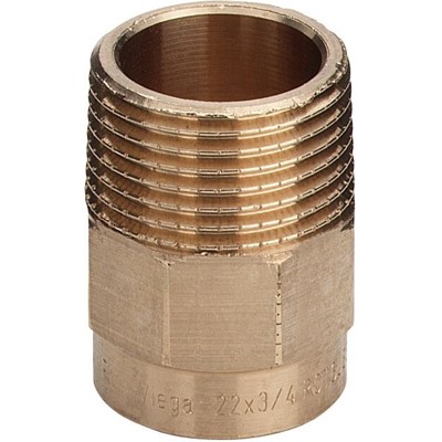 Übergangsnippel 94243G 42mm x R 1.1/4", Rotguss von Viega