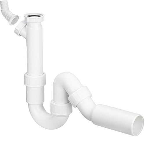 Viega 101800 Röhrengeruchverschluss 7985.30 für Spülen, 1 1/2 Zoll x 40 mm mit Tülle von Viega