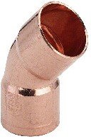Viega 104016 Bogen 45 Grad Modell 95041 I/I, Kupfer, 35 mm - 10 Stück von Viega