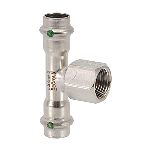 Viega 2317.2 – Te Sanpress 2317.2 Durchmesser 15 x 1/2 x 15 Edelstahl von Viega