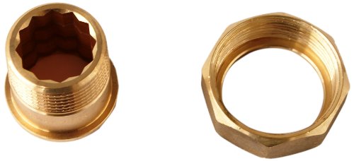 Viega 320256 Verschraubung Modell 3335 Rotguss, flachdichtend, Innengewinde x Aussengewinde 1 Zoll von Viega