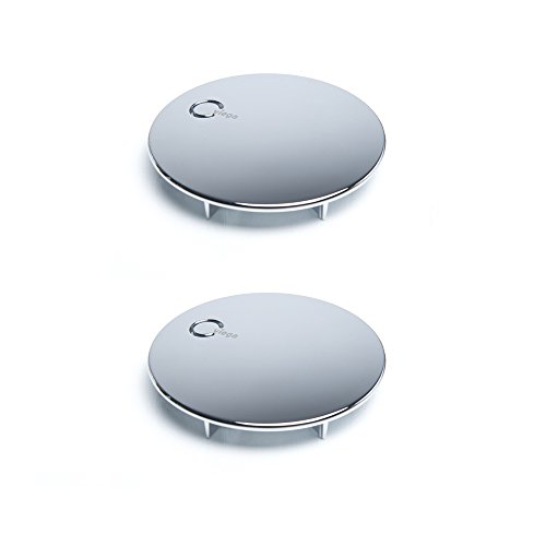 Viega Domoplex Abdeckhaube (2 Stück) verchromt Durchmesser 75mm, Modell: 6930.0 passend zu Domoplex 52mm Viega Ablaufgarnitur Senkrecht/Waagerecht von Viega