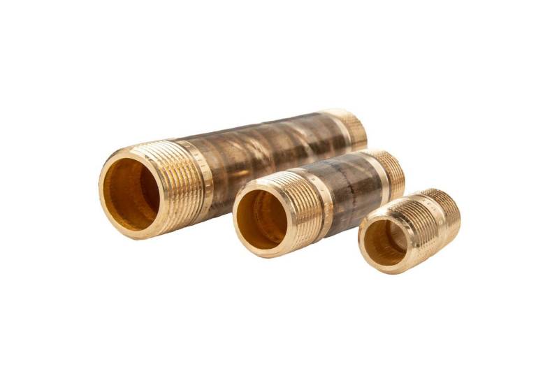 Viega Gewindefitting Rotguss Langnippel IG/IG Typ 3530 DVGW, 1/2 Zoll x 180 mm von Viega