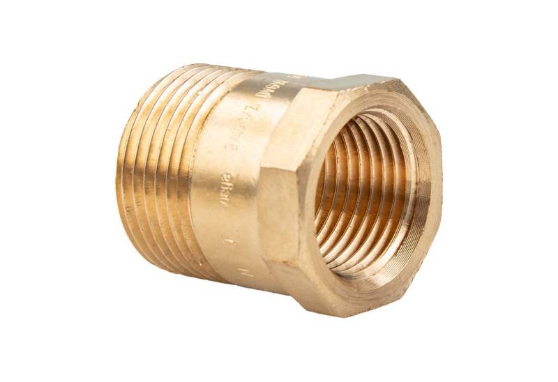 Viega Gewindefitting Rotguss Übergangsnippel AG/IG Typ 3243 DVGW, 3/4 x 1/2 Zoll von Viega