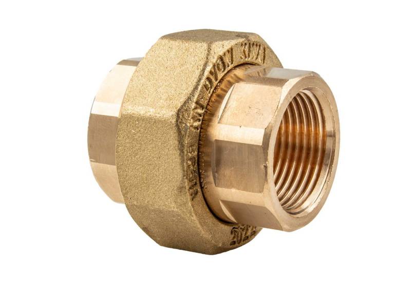 Viega Gewindefitting Rotguss Verschraubung IG/IG Typ 3330 flachdichtend, 1 1/2 (6/4) Zoll von Viega