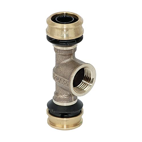Viega Raxofix Übergangs T-Stück 16 x 1/2"IG x 16 Pressfitting von Viega