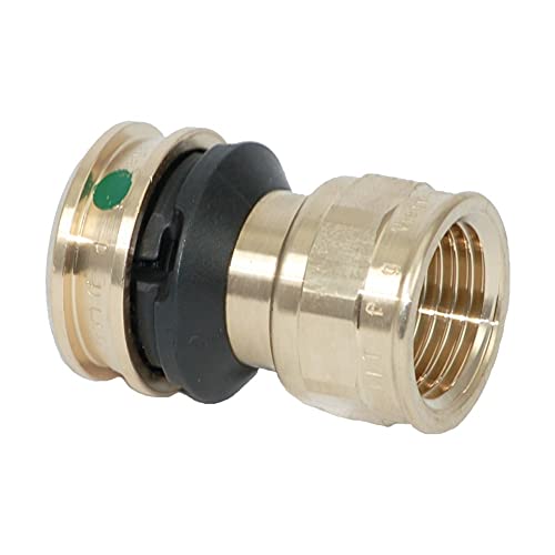 Viega Raxofix Übergangsstück, 32 mm x 1" IG, Modell 5312, Rotguss von Viega