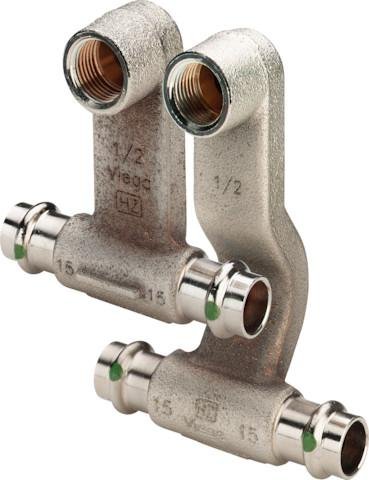 'Viega Sanpress Kreuz 2273.1 – 2273.1 15 x vernickeltem Messing 1/2X15 von Viega
