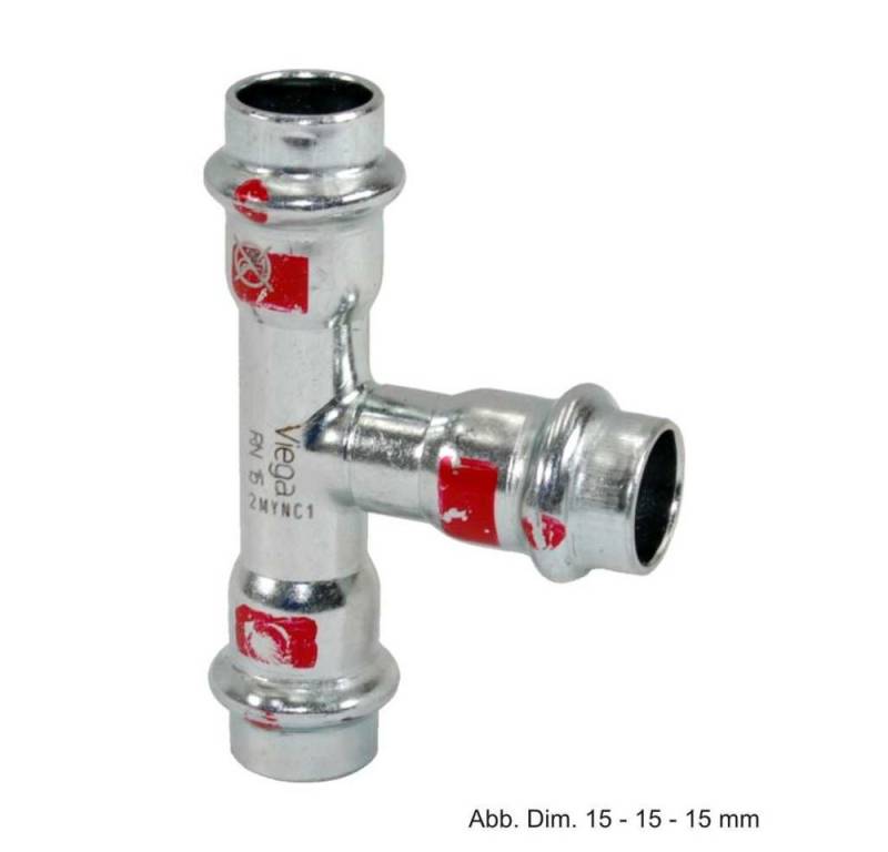 Viega Wasserrohr Viega Prestabo T-Stück, Modell 1118, 54-54-54 mm Viega Wasserrohr Viega Prestabo T-Stück, Modell 1118, 54-54-54 mm von Viega