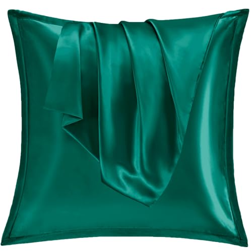 Vielit 2er Set Satin Kissnbezug 65x65 mit Zip,Weich wie EIN Silk Pillowcase,wie Seidenkissenbezug Geeignet für Curly Haar,Satin Kopfkissenbezug Kissenbezüge Dunkel Grün Kissenhülle Vielit 2er Set Satin Kissnbezug 65x65 mit Zip,Weich wie EIN Silk Pillowcase,wie Seidenkissenbezug Geeignet für Curly Haar,Satin Kopfkissenbezug Kissenbezüge Dunkel Grün Kissenhülle von Vielit