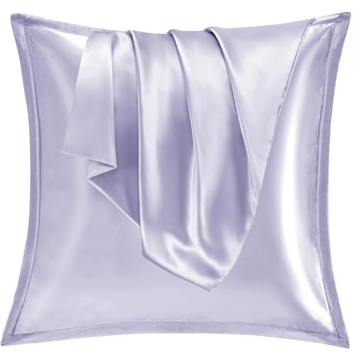 Vielit 2er Set Satin Kissnbezug 80x80 mit Zip,Weich wie EIN Silk Pillowcase,wie Seidenkissenbezug Geeignet für Curly Haar,Satin Kopfkissenbezug Kissenbezüge Violett Kissenhülle Vielit 2er Set Satin Kissnbezug 80x80 mit Zip,Weich wie EIN Silk Pillowcase,wie Seidenkissenbezug Geeignet für Curly Haar,Satin Kopfkissenbezug Kissenbezüge Violett Kissenhülle von Vielit