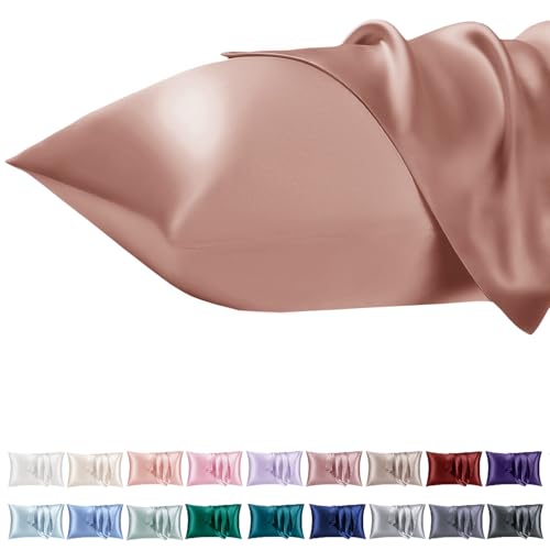 Vielit 2er Set Satin Kissnbezug 50x70 mit Zip,Weich wie EIN Silk Pillowcase,wie Seidenkissenbezug Geeignet für Curly Haar,Satin Kopfkissenbezug Kissenbezüge Gold Kissenhülle Vielit 2er Set Satin Kissnbezug 50x70 mit Zip,Weich wie EIN Silk Pillowcase,wie Seidenkissenbezug Geeignet für Curly Haar,Satin Kopfkissenbezug Kissenbezüge Gold Kissenhülle von Vielit
