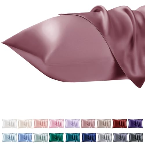 Vielit 2er Set Satin Kissnbezug 50x70 mit Zip,Weich wie EIN Silk Pillowcase,wie Seidenkissenbezug Geeignet für Curly Haar,Satin Kopfkissenbezug Kissenbezüge Rosa Kissenhülle Vielit 2er Set Satin Kissnbezug 50x70 mit Zip,Weich wie EIN Silk Pillowcase,wie Seidenkissenbezug Geeignet für Curly Haar,Satin Kopfkissenbezug Kissenbezüge Rosa Kissenhülle von Vielit