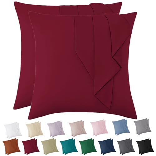 Vielit Kissenbezug 80x80 Rot Weich Kopfkissenbezug 80x80 2er Set Mikrofaser Kissenbezüge 80x80 Pillowcase Deko Kissenhülle Für Kissen 80x80 Öko-Zertifikat Resistent Hypoallergen Vielit Kissenbezug 80x80 Rot Weich Kopfkissenbezug 80x80 2er Set Mikrofaser Kissenbezüge 80x80 Pillowcase Deko Kissenhülle Für Kissen 80x80 Öko-Zertifikat Resistent Hypoallergen von Vielit