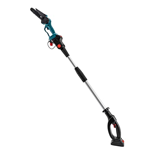 Elektro Hochentaster Akku, Teleskop Astsäge, Baumsäge Heckenschere mit Battery Charger Arbeitshöhe bis 1.6 Meter zum Sägen von hohen Ästen kleinen Bäumen usw. von Vielrosse