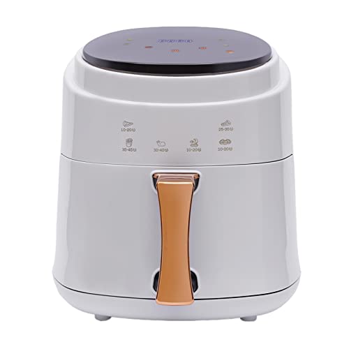 Heißluftfritteuse 8L, 1400W Ölfreie Airfryer mit Digitalem LED Touchscreen und Anpassen von Funktionen 60-200 °C Heissluft Fritteusen Voreingestelltes Timing (weiß) von Vielrosse