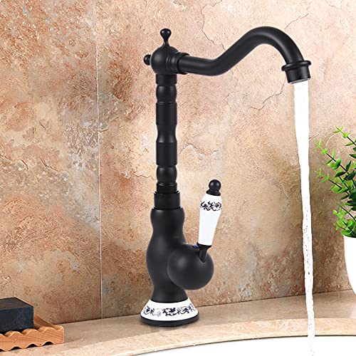 Wasserhahn aus Messing Küche Antik, Retro-Küchenarmatur mit 360° Drehbarkeit und Hochdruckfunktion mit Warm- und Kaltwasserhahn für stilvolle Kücheneinrichtungen Wasserhahn aus Messing Küche Antik, Retro-Küchenarmatur mit 360° Drehbarkeit und Hochdruckfunktion mit Warm- und Kaltwasserhahn für stilvolle Kücheneinrichtungen von Vielrosse