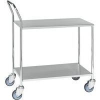 Kongamek Tischwagen aus Edelstahl, HxBxT 960 x 430 x 840 mm von KONGAMEK