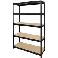 HEMMDAL Fachbodenregal Typ M+ schwarz, Fachlast 150 kg, HxBxT 1.800 x 1.200 x 600 mm von HEMMDAL