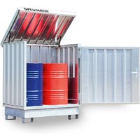 SAFE Master® Gefahrstoff-Depot, verzinkt, 2x 200 l, HxBxT 1.685 x 1.420 x 1.080 mm von SAFE