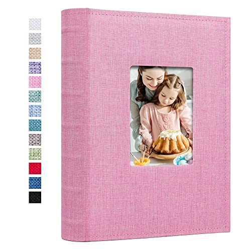 Vienrose Fotoalbum zum Einstecken, 33x23 cm Fotobuch mit 50 Weißen Seiten, Memo-Album mit Leinen Einband von 300 Fotos Geschenk für Absolvierte Geburtstag Weihnachten Hochzeit Familie Baby von Vienrose