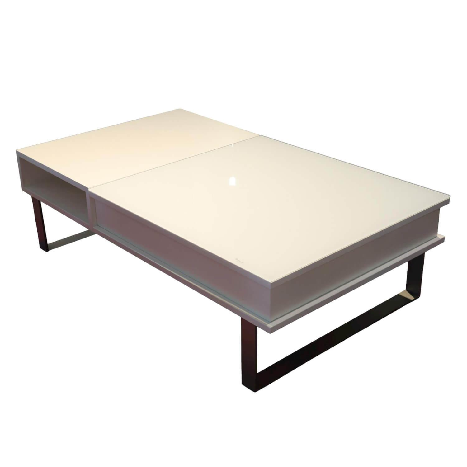 Couchtisch S1080 WSW Weiß RAL 9010 mit Verstellbarer Platte Couchtisch S1080 WSW Weiß RAL 9010 mit Verstellbarer Platte von Vierhaus