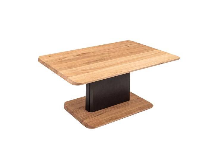 Vierhaus Couchtisch 5639-WEIX-ANM mit Tischplatte rechteckig ca. 110 x 65 cm in Wildeiche Massiv sowie höhenverstellbarer Liftsäule in Anthrazit von Vierhaus