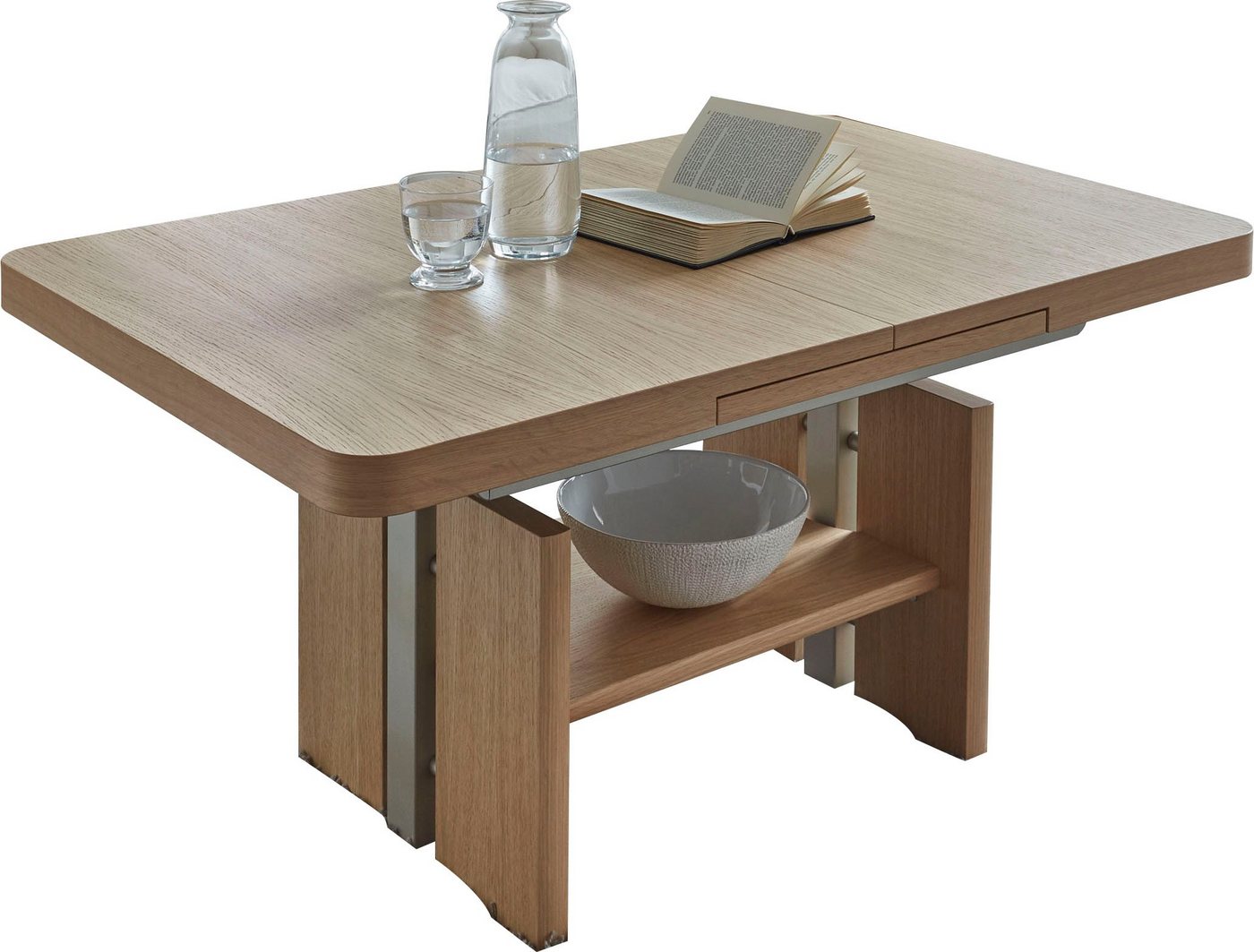 Vierhaus Couchtisch Kiya, Platte Echtholz furniert, Wangen und Ablage, furniert Vierhaus Couchtisch Kiya, Platte Echtholz furniert, Wangen und Ablage, furniert von Vierhaus