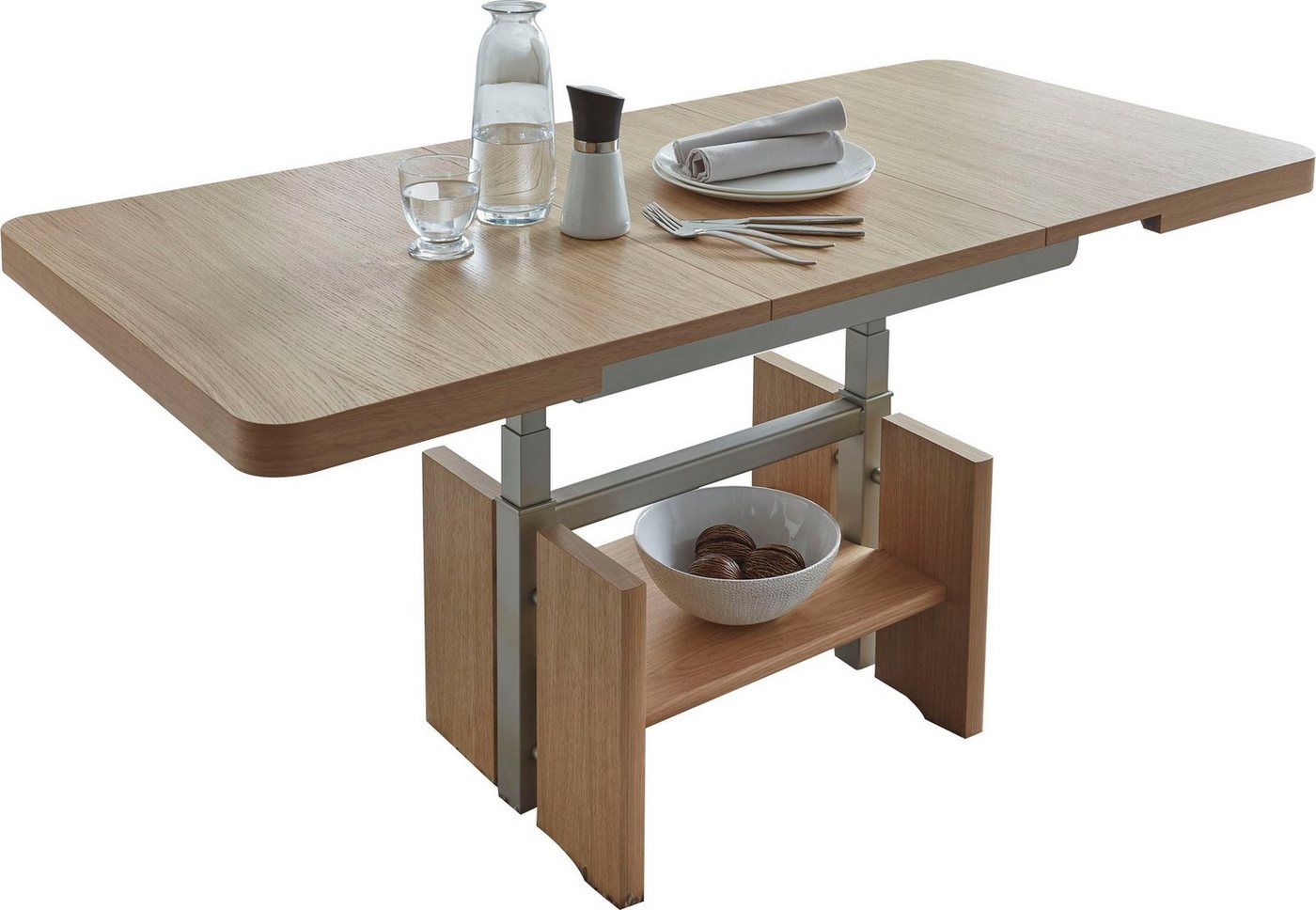 Vierhaus Couchtisch Kiya, Platte Echtholz furniert, Wangen und Ablage, furniert Vierhaus Couchtisch Kiya, Platte Echtholz furniert, Wangen und Ablage, furniert von Vierhaus