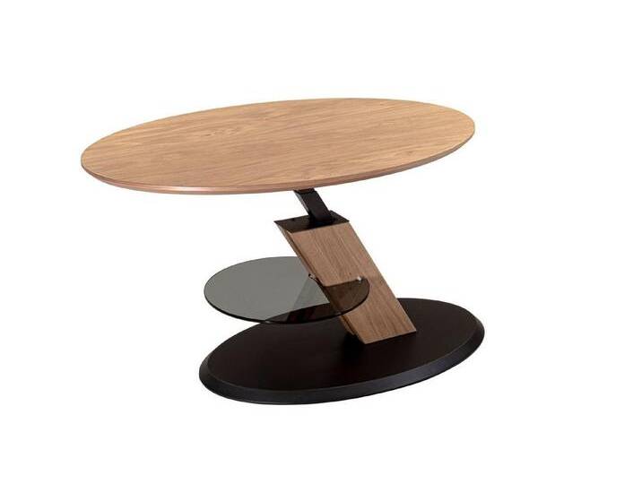 designimpex Couchtisch Vierhaus Wildeiche Massivholz Höhenverstellbar 4328-EBI, beige von Vierhaus