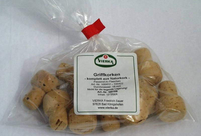 10 Griffkorken von Vierka