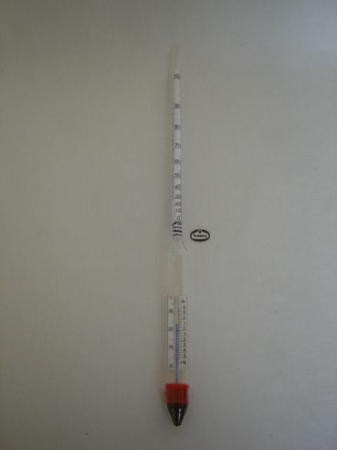 Alkoholometer mit Thermometer von Vierka