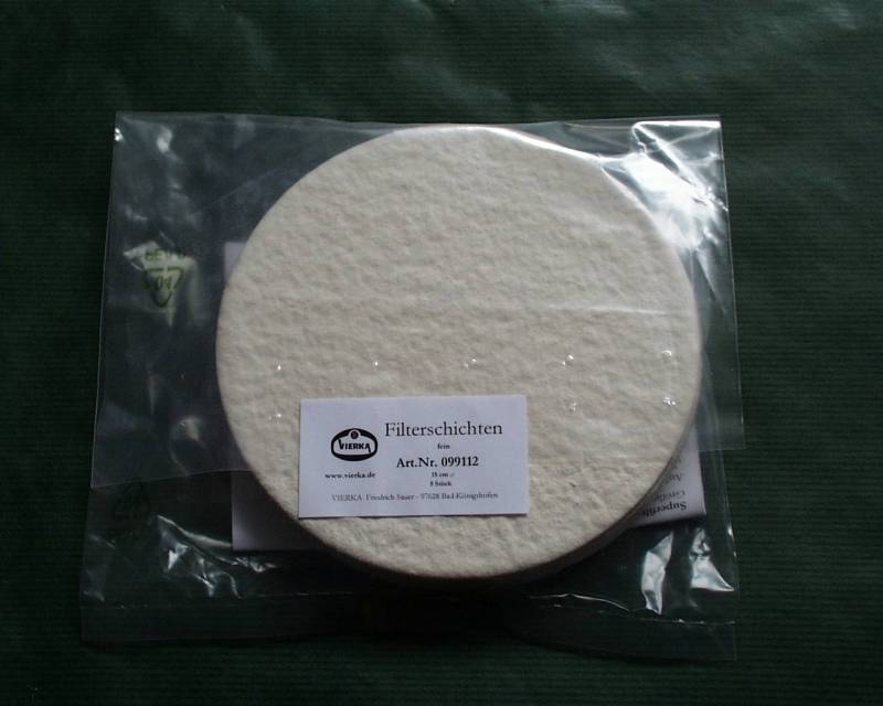 Filterschicht fein D=15cm 6Stk. von Vierka