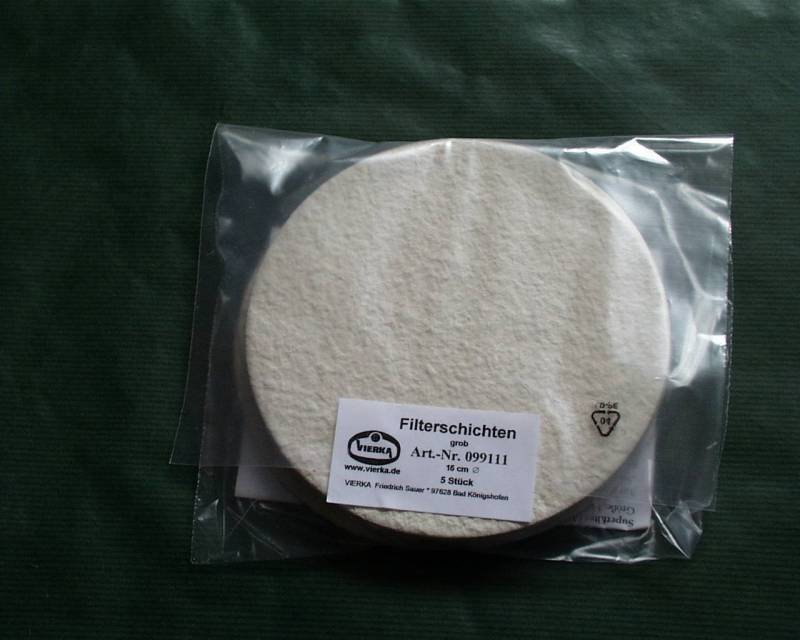 Filterschicht grob D=15cm 6Stk. von Vierka