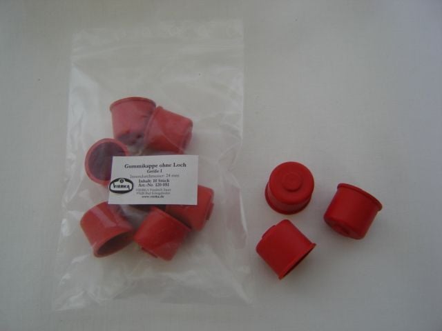 Gummikappen ohne Loch Größe I von Vierka