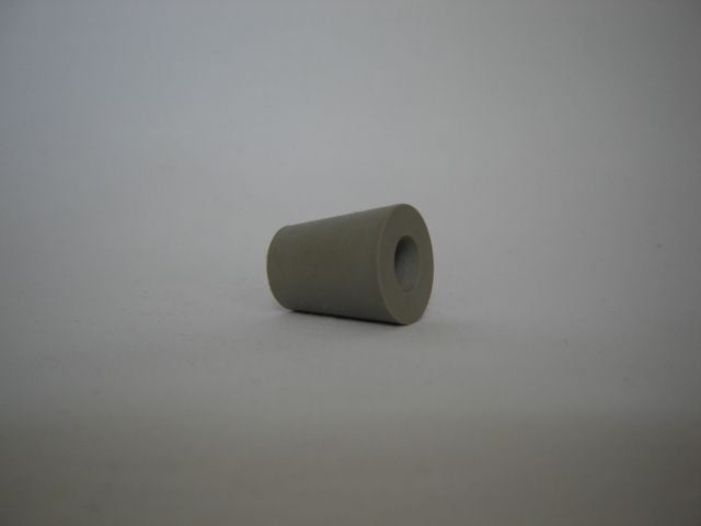 Gummistopfen m.10mm Loch, grau, 16/21 von Vierka