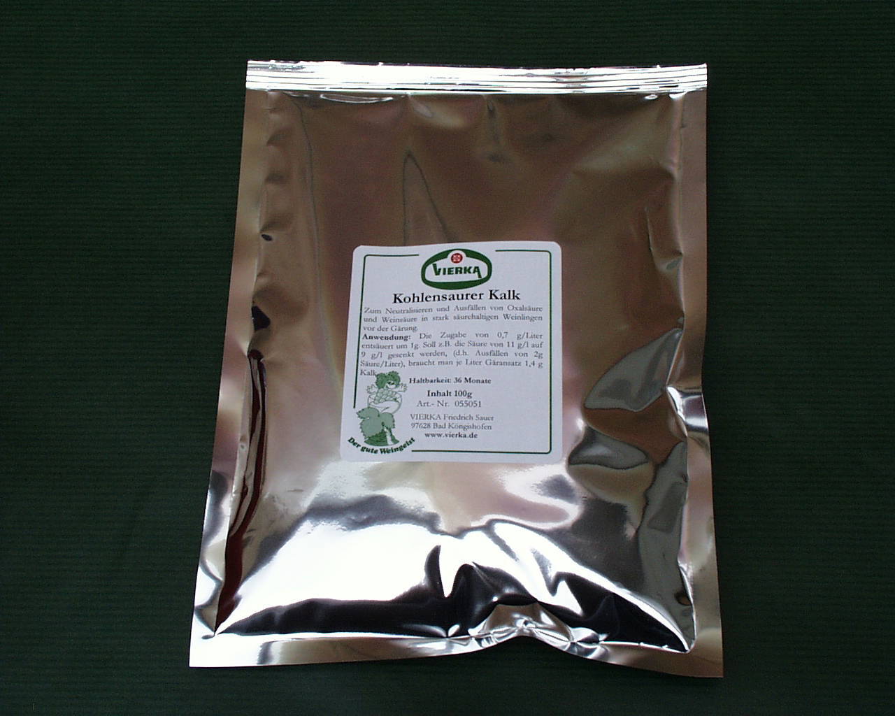 Kohlensaurer Kalk 100g von Vierka