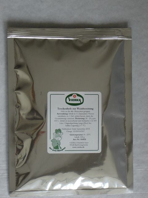 Trockenhefe z. Weinbereit., 100 g von Vierka